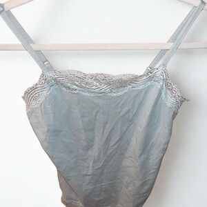 Ann Taylor Gray Lace Camisole